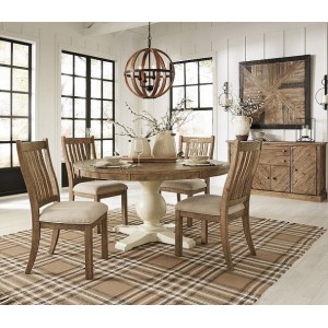 D754-50T-05 Grindleburg - Round Dining Room Table